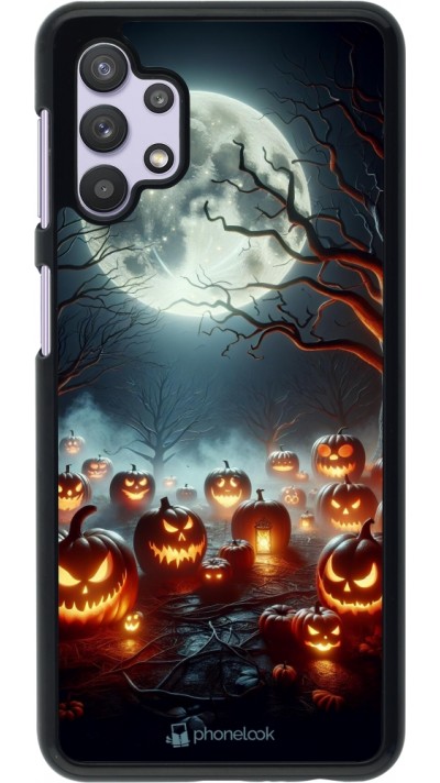 Samsung Galaxy A32 5G Case Hülle - Halloween 2024 Viele Kuerbisse