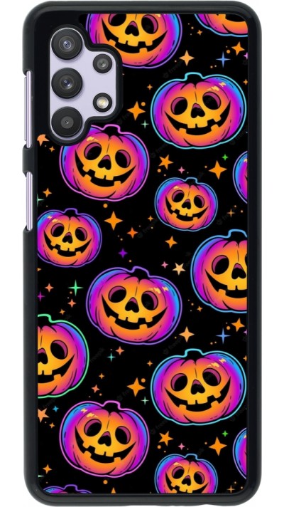 Samsung Galaxy A32 5G Case Hülle - Halloween 2024 rainbow pumpkins