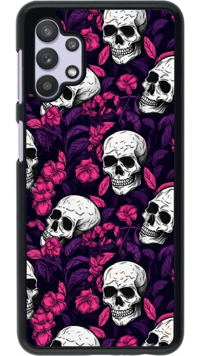 Samsung Galaxy A32 5G Case Hülle - Halloween 2024 romantic skulls