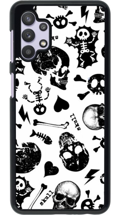 Samsung Galaxy A32 5G Case Hülle - Halloween 2024 skeleton mix