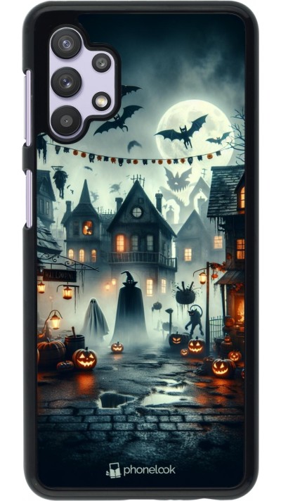 Samsung Galaxy A32 5G Case Hülle - Halloween Spukstadt