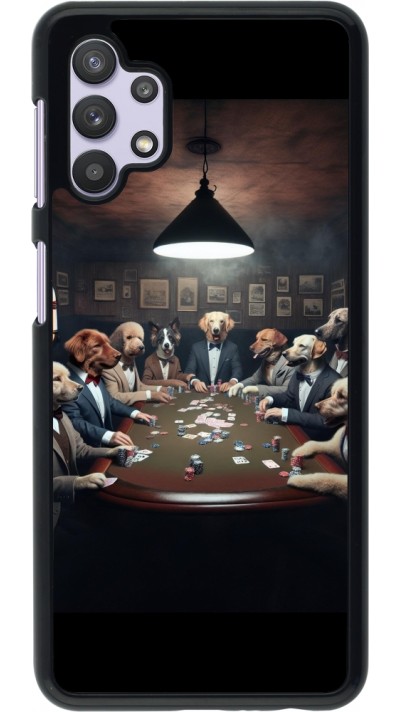 Samsung Galaxy A32 5G Case Hülle - Die Pokerhunde