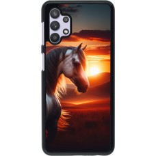 Samsung Galaxy A32 5G Case Hülle - Majestätischer Sonnenuntergang Pferd