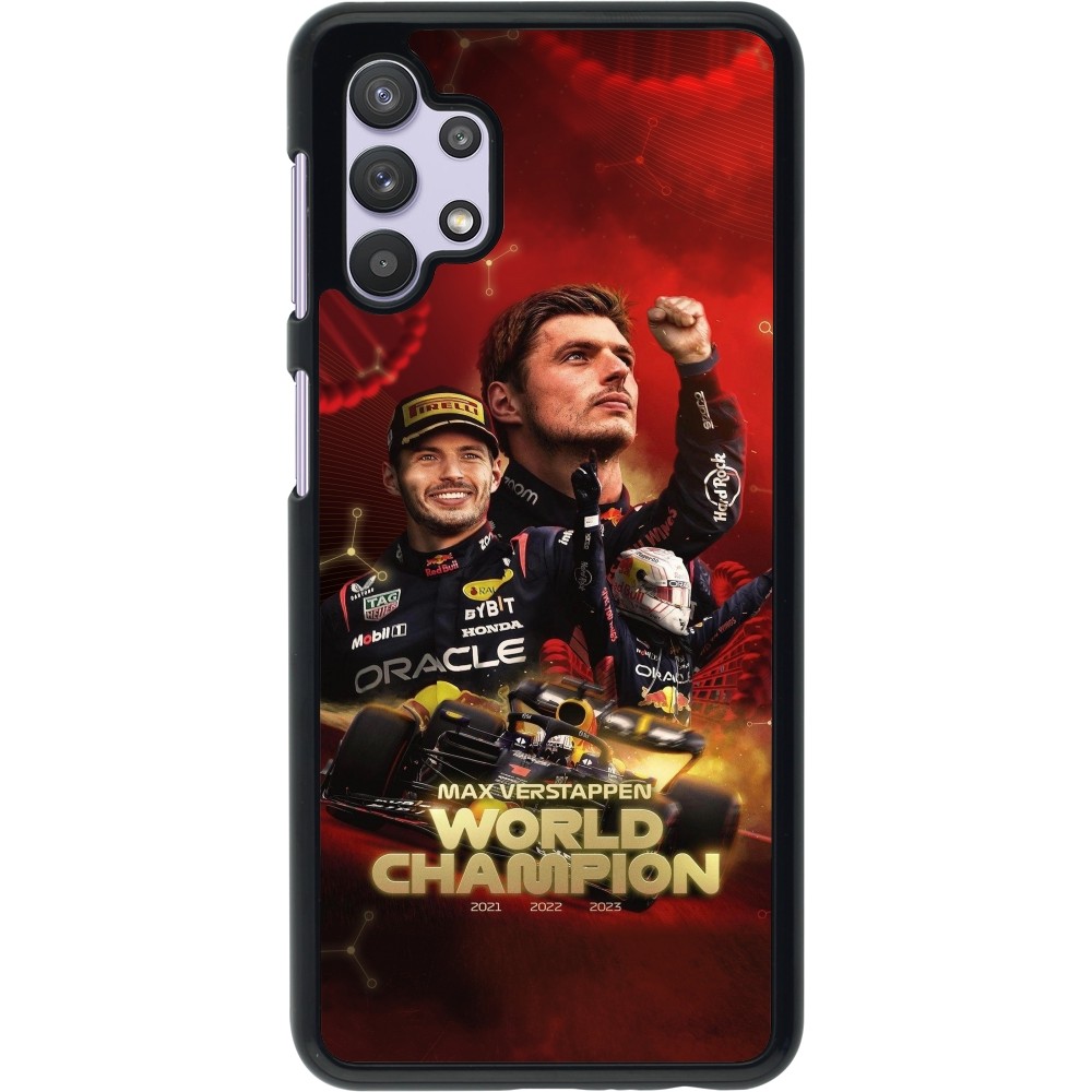 Samsung Galaxy A32 5G Case Hülle - Max Verstappen Champion 2023