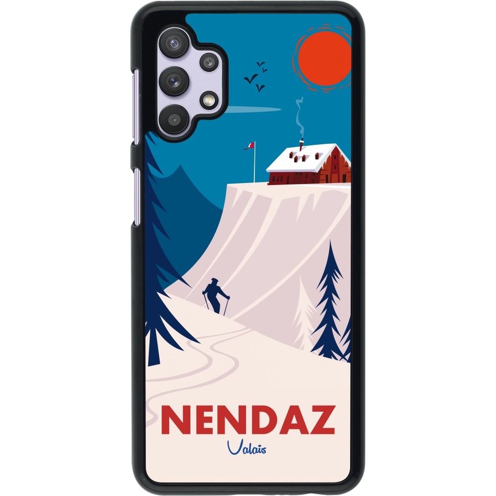 Samsung Galaxy A32 5G Case Hülle - Nendaz Cabane Ski