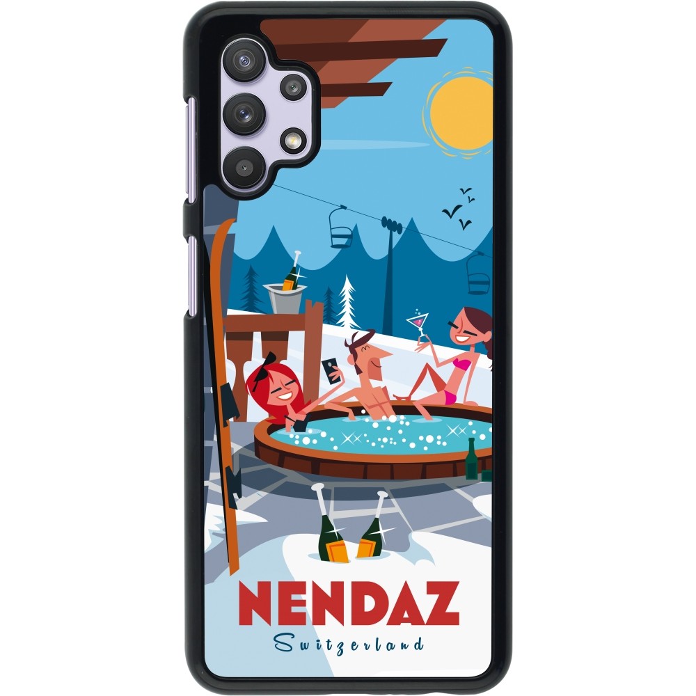 Samsung Galaxy A32 5G Case Hülle - Nendaz Mountain Jacuzzi