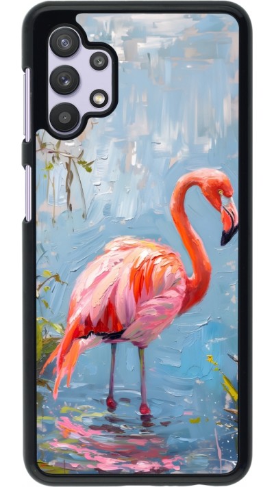 Samsung Galaxy A32 5G Case Hülle - Paint Flamingo