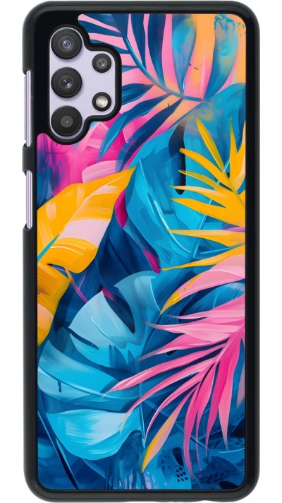 Samsung Galaxy A32 5G Case Hülle - Palms Blue