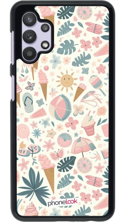 Samsung Galaxy A32 5G Case Hülle - Sommer Pink Muster