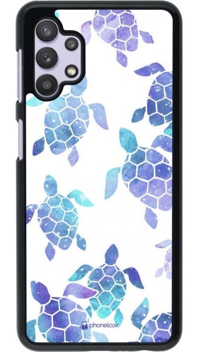 Hülle Samsung Galaxy A32 5G - Turtles pattern watercolor