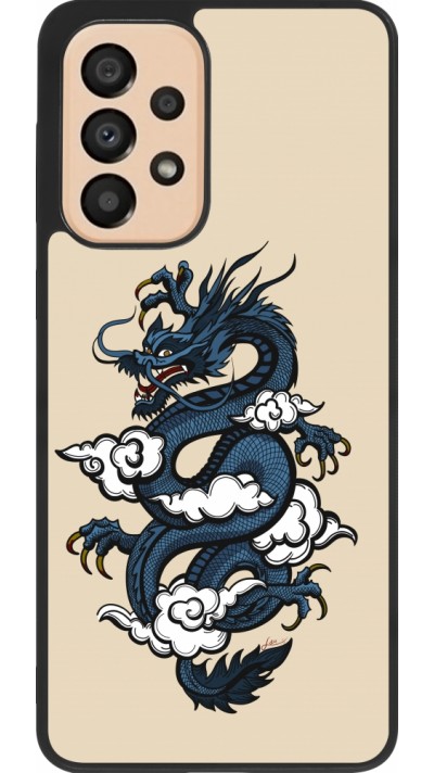 Samsung Galaxy A33 5G Case Hülle - Silikon schwarz Blue Dragon Tattoo