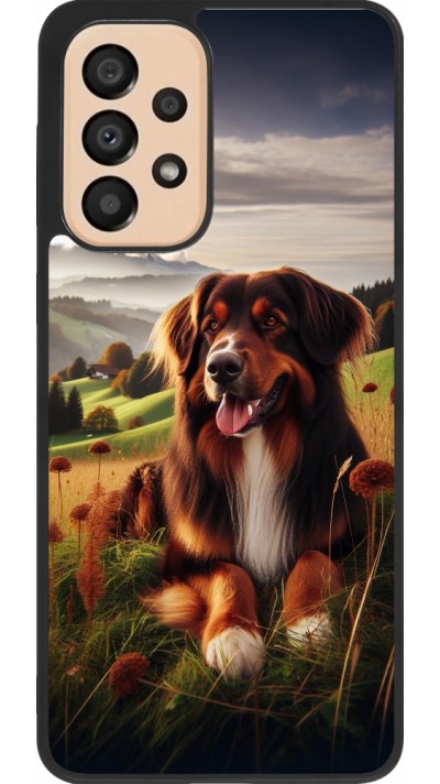 Samsung Galaxy A33 5G Case Hülle - Silikon schwarz Hund Land Schweiz