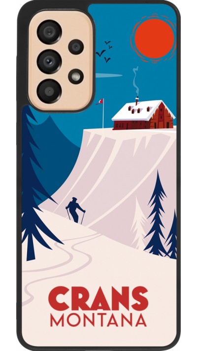 Samsung Galaxy A33 5G Case Hülle - Silikon schwarz Crans-Montana Cabane