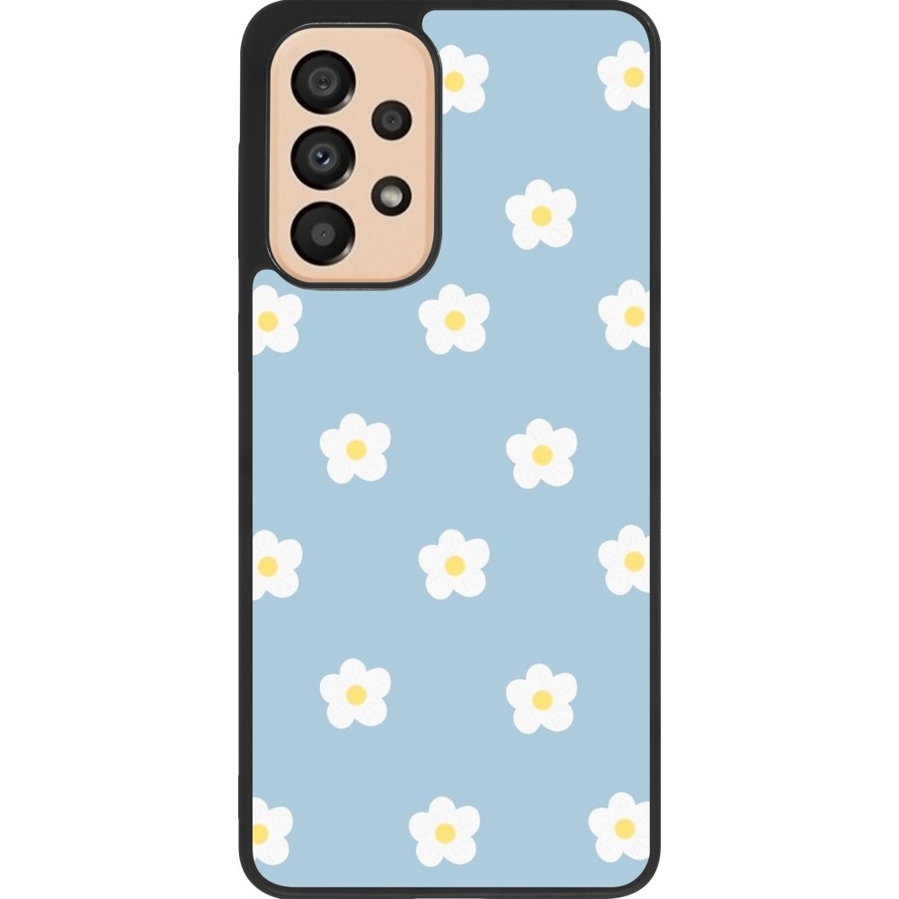 Samsung Galaxy A33 5G Case Hülle - Silikon schwarz Easter 2024 daisy flower