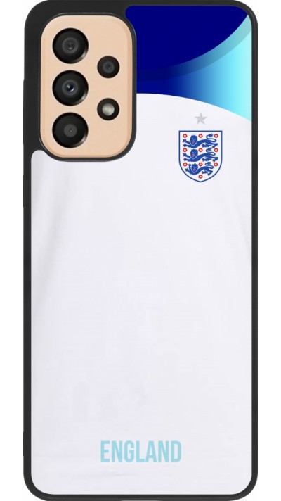 Samsung Galaxy A33 5G Case Hülle - Silikon schwarz England 2022 personalisierbares Fußballtrikot