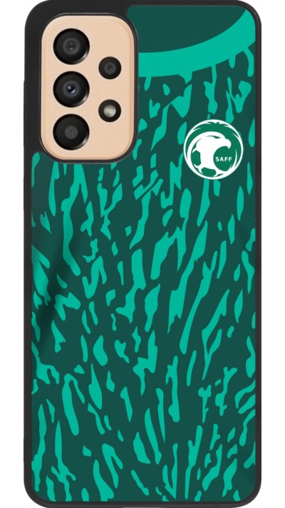 Samsung Galaxy A33 5G Case Hülle - Silikon schwarz Saudi-Arabien 2022 personalisierbares Fussballtrikot