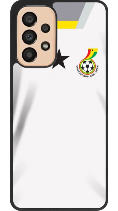 Samsung Galaxy A33 5G Case Hülle - Silikon schwarz Ghana 2022 personalisierbares Fussballtrikot