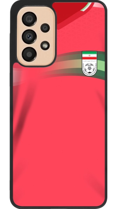 Samsung Galaxy A33 5G Case Hülle - Silikon schwarz Iran 2022 personalisierbares Fussballtrikot