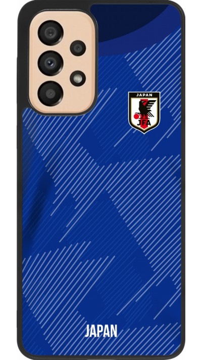 Samsung Galaxy A33 5G Case Hülle - Silikon schwarz Japan 2022 personalisierbares Fussballtrikot