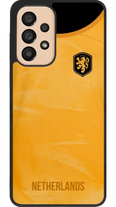 Samsung Galaxy A33 5G Case Hülle - Silikon schwarz Holland 2022 personalisierbares Fußballtrikot