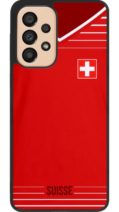 Hülle Samsung Galaxy A33 5G - Silikon schwarz Football shirt Switzerland 2022