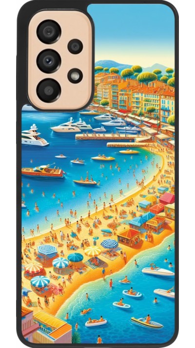 Samsung Galaxy A33 5G Case Hülle - Silikon schwarz French Riviera People