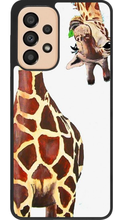 Hülle Samsung Galaxy A33 5G - Silikon schwarz Giraffe Fit