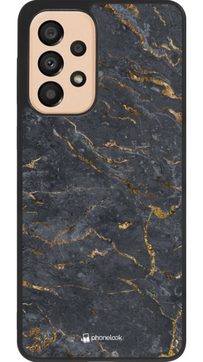 Hülle Samsung Galaxy A33 5G - Silikon schwarz Grey Gold Marble