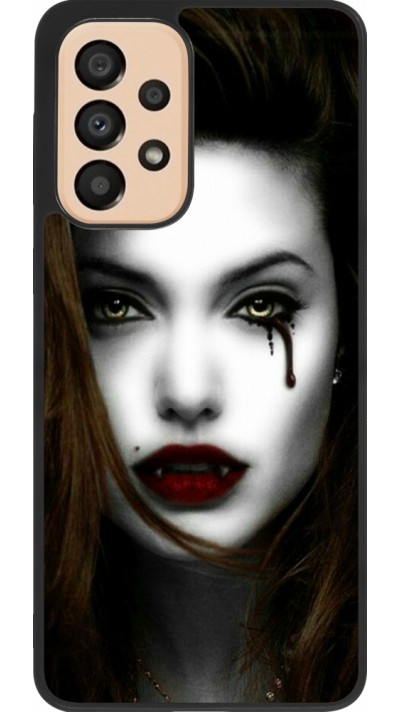 Samsung Galaxy A33 5G Case Hülle - Silikon schwarz Halloween 2023 gothic vampire