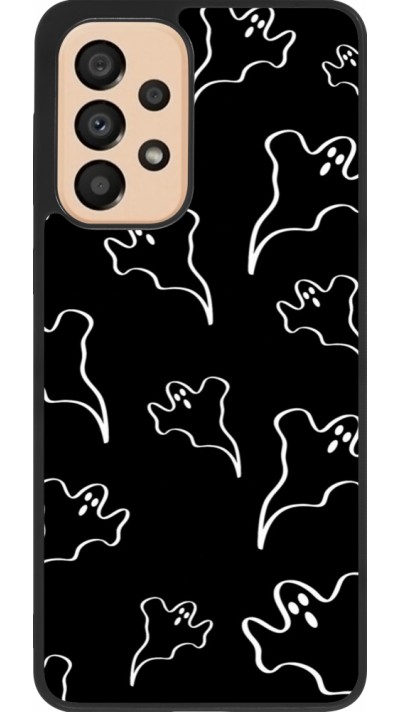 Samsung Galaxy A33 5G Case Hülle - Silikon schwarz Halloween 2024 black and white ghosts