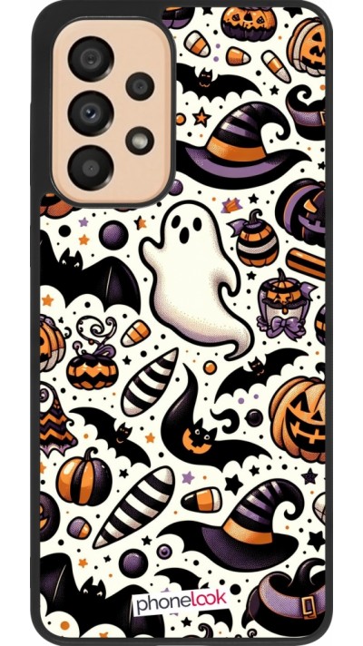 Samsung Galaxy A33 5G Case Hülle - Silikon schwarz Halloween 2024 Niedliches Muster