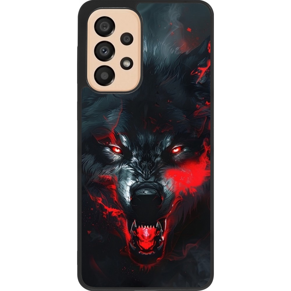 Samsung Galaxy A33 5G Case Hülle - Silikon schwarz Halloween 2024 mad werewolf