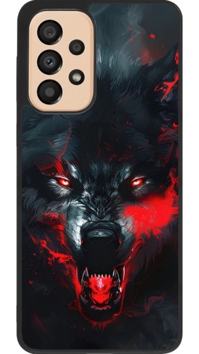 Samsung Galaxy A33 5G Case Hülle - Silikon schwarz Halloween 2024 mad werewolf