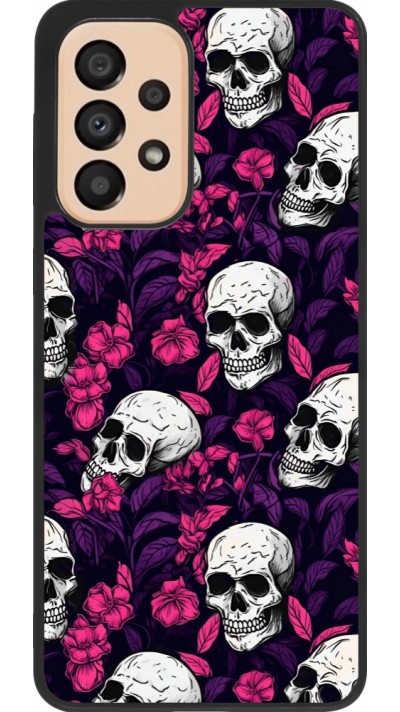 Samsung Galaxy A33 5G Case Hülle - Silikon schwarz Halloween 2024 romantic skulls