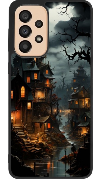 Samsung Galaxy A33 5G Case Hülle - Silikon schwarz Halloween 2024 scary town