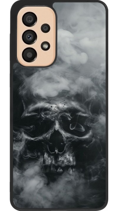 Samsung Galaxy A33 5G Case Hülle - Silikon schwarz Halloween 2024 smoky skull