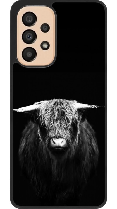 Samsung Galaxy A33 5G Case Hülle - Silikon schwarz Highland calf black