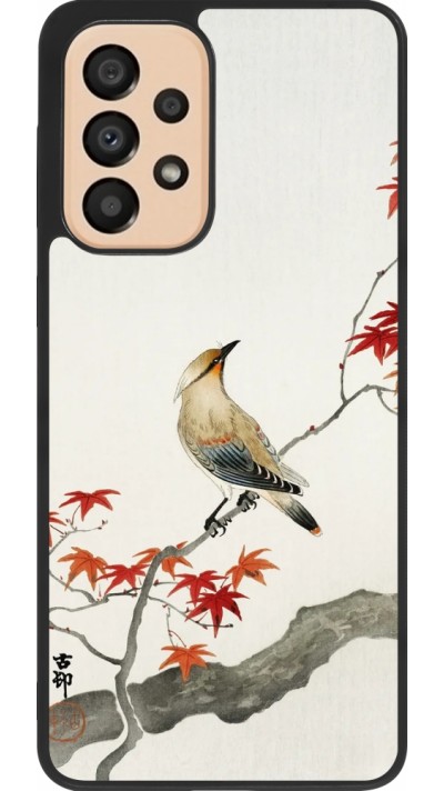 Samsung Galaxy A33 5G Case Hülle - Silikon schwarz Japanese Bird