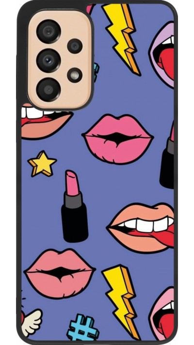 Samsung Galaxy A33 5G Case Hülle - Silikon schwarz Lips and lipgloss