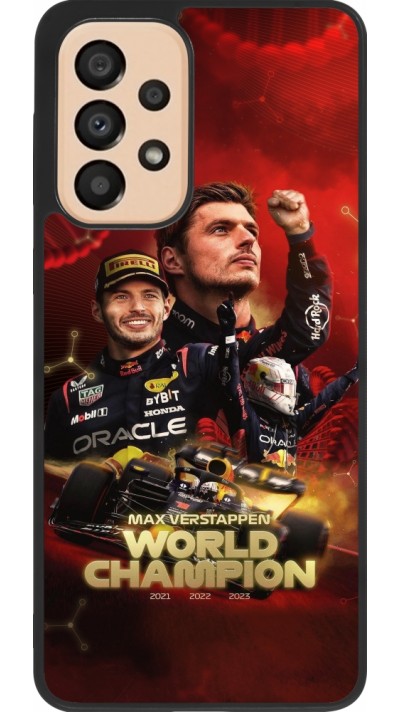 Samsung Galaxy A33 5G Case Hülle - Silikon schwarz Max Verstappen Champion 2023