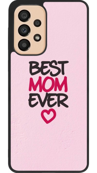 Samsung Galaxy A33 5G Case Hülle - Silikon schwarz Mom 2023 best Mom ever pink