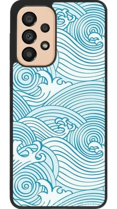 Hülle Samsung Galaxy A33 5G - Silikon schwarz Ocean Waves