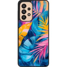 Samsung Galaxy A33 5G Case Hülle - Silikon schwarz Palms Blue