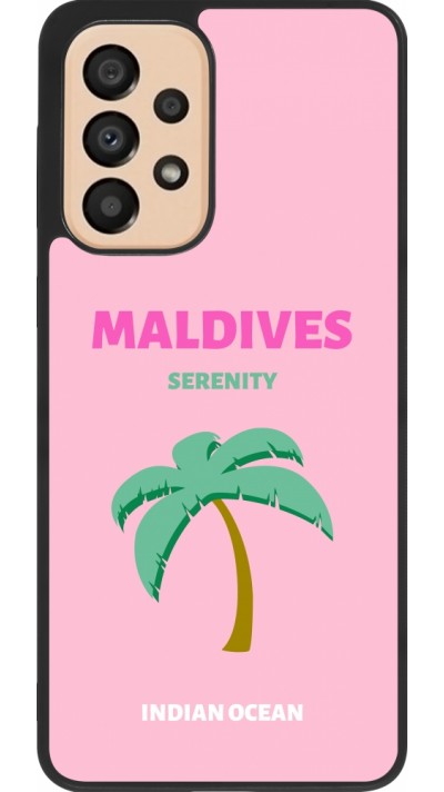 Samsung Galaxy A33 5G Case Hülle - Silikon schwarz Pop Summer Destination Maldives