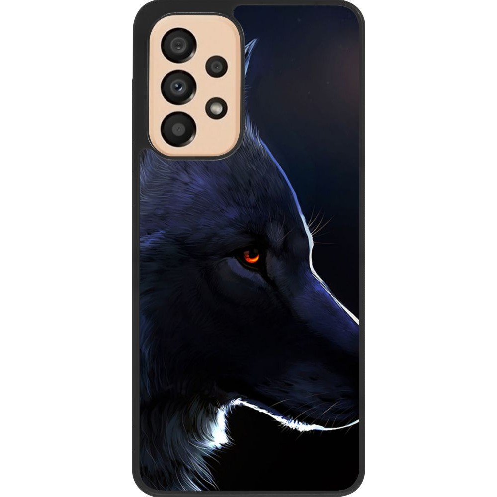 Hülle Samsung Galaxy A33 5G - Silikon schwarz Wolf Shape