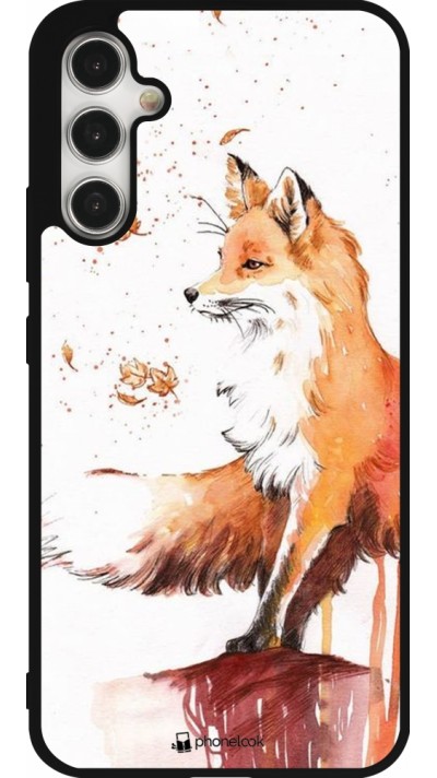 Samsung Galaxy A34 5G Case Hülle - Silikon schwarz Autumn 21 Fox