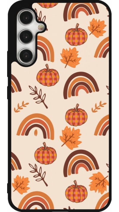 Samsung Galaxy A34 5G Case Hülle - Silikon schwarz Autumn 2024 rainbow