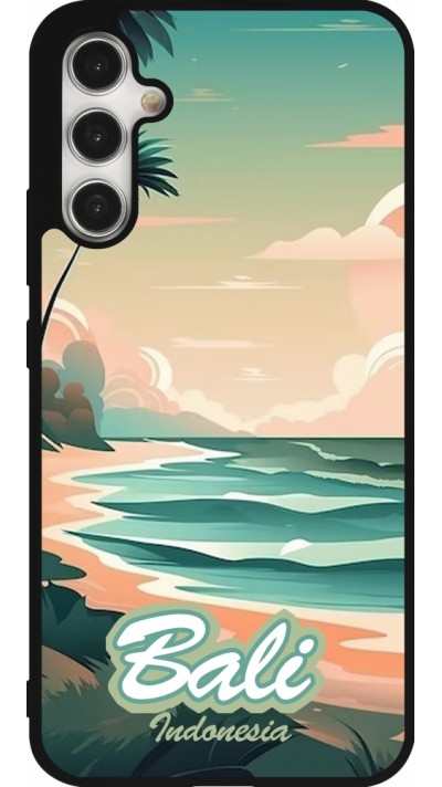 Samsung Galaxy A34 5G Case Hülle - Silikon schwarz Bali Landscape