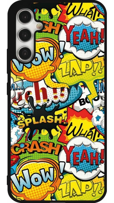 Samsung Galaxy A34 5G Case Hülle - Silikon schwarz Cartoons slogans