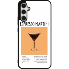 Samsung Galaxy A34 5G Case Hülle - Silikon schwarz Cocktail Rezept Espresso Martini